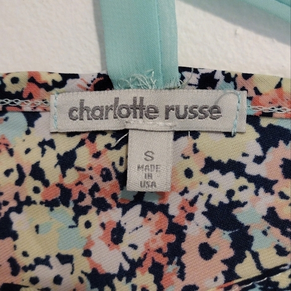 Charlotte Russe - Floral Spaghetti Straps Top - Picture 8 of 9